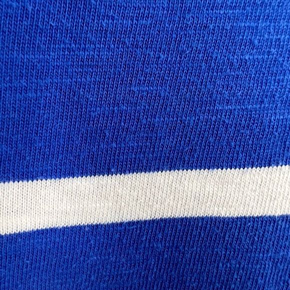 J. Crew Blue White Stripes 3/4 Sleeve Side Zip Stretch Knit Tunic Sweater XS - Picture 4 of 11